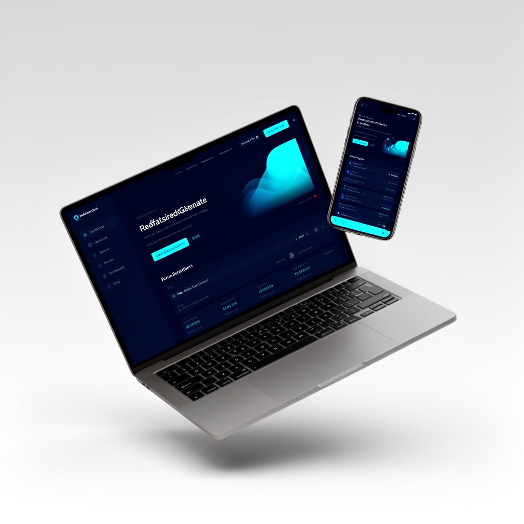 Mockup de página web profesional